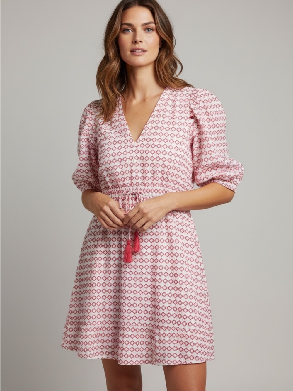 Y51 Mer St. Barth White and Red Dress